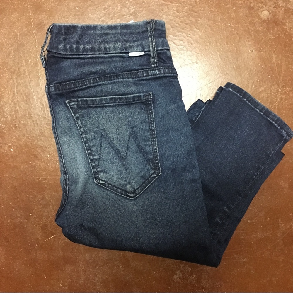 Mother high waisted button up skinny jeans